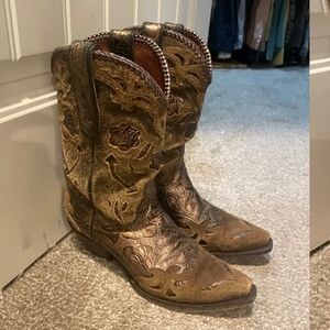 Dan Post Leather Cowboy Boots